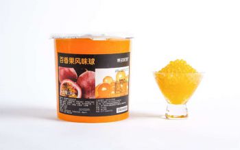 Passion Fruit Flavored Popping Boba