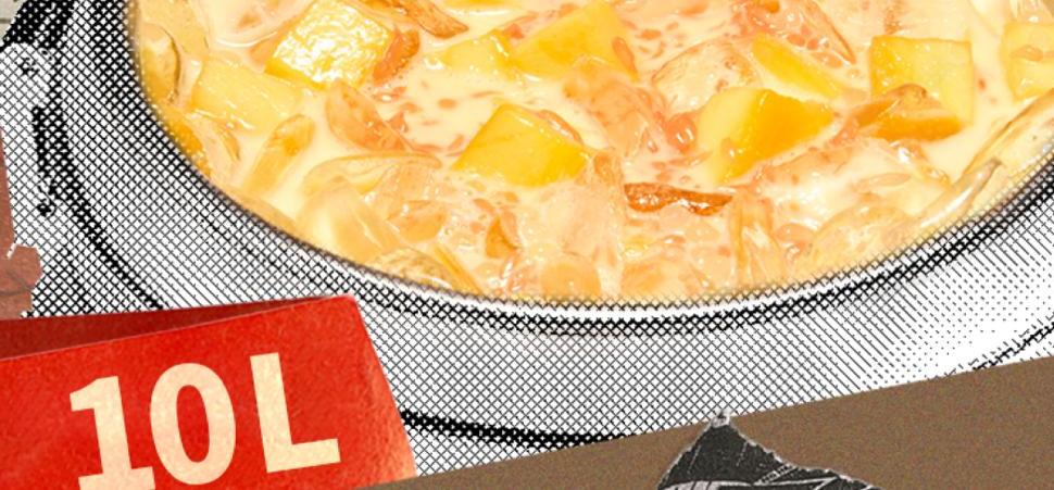 Mango Pomelo Sago Bucket Beverage Recipe (10L)