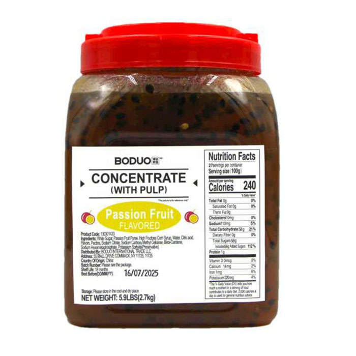 Passion Fruit Flavored Concentrate