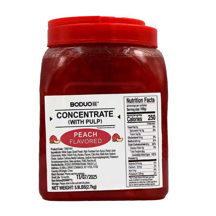 Peach Flavored Concentrate